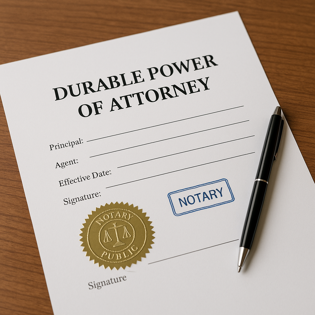 Durable Power of Attorney - Orange County Apostille