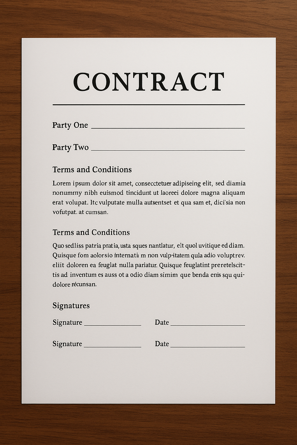 Contract - Orange County Apostille