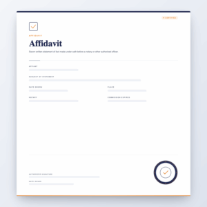 Affidavit – Affidavit